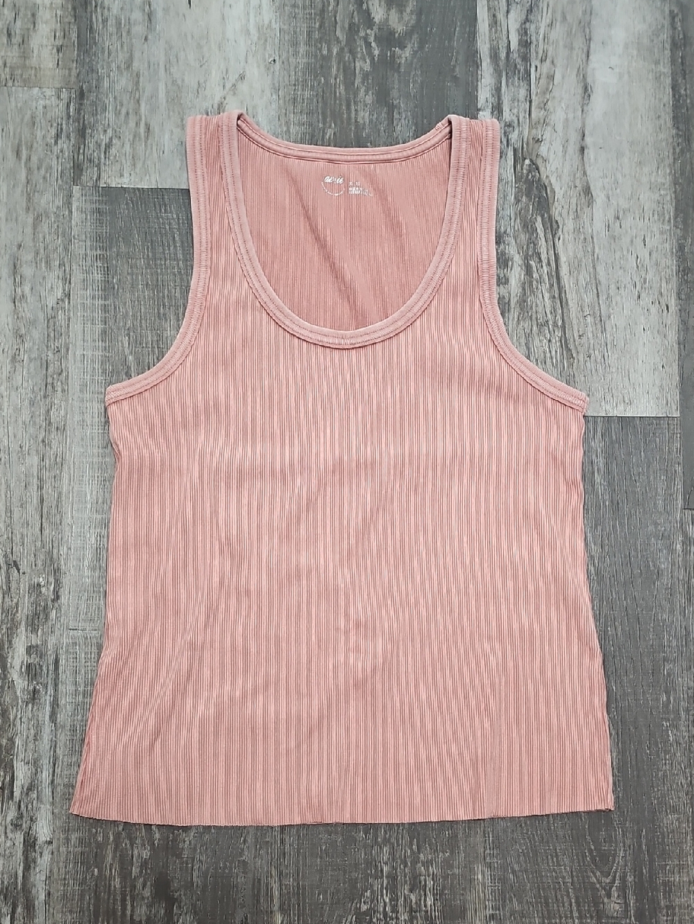 Womens Aerie Ribbed Tank Top - Dusty Rose XL